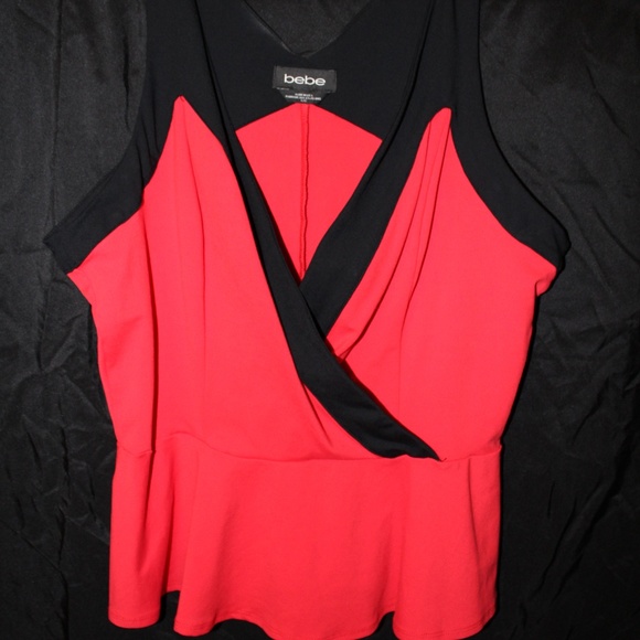 bebe Tops - Bebe Peplum Blouse bebe Tops - Bebe Peplum Blouse